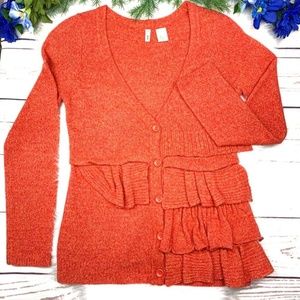 |•MOTH•| Anthropologie 'Split Decision' Wool Cardigan